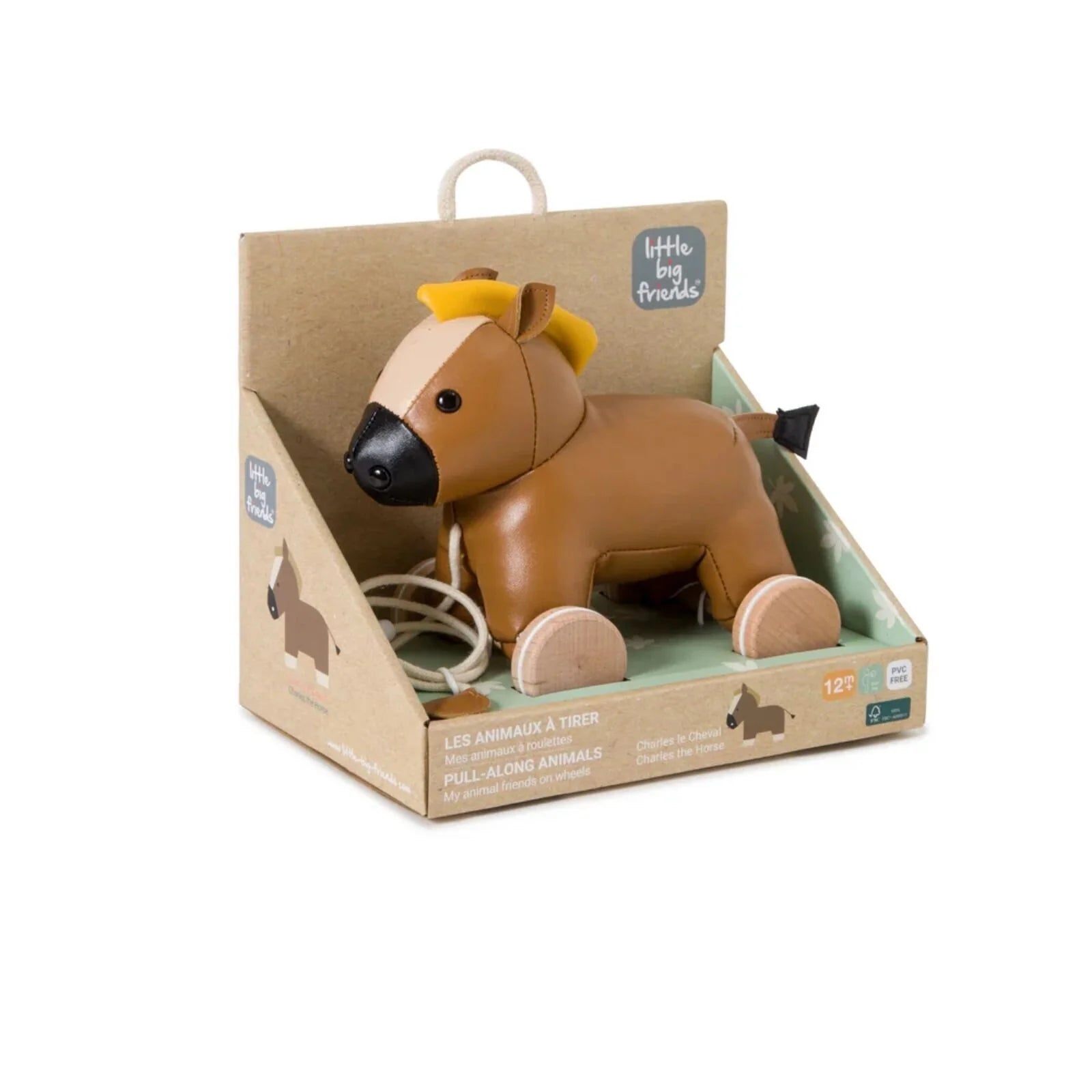 Little Big Friends Pull Along - Charles the Horse - ebebek - Black Friday