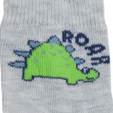 HelloBaby Boys 3 - Pack Non - Slip Socks Animal Print - Light Blue Light Blue - ebebek