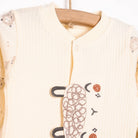 Bebetto Newborn Organic Little Lamp Footed Jumpsuit - Ecru - ebebek - Black Friday