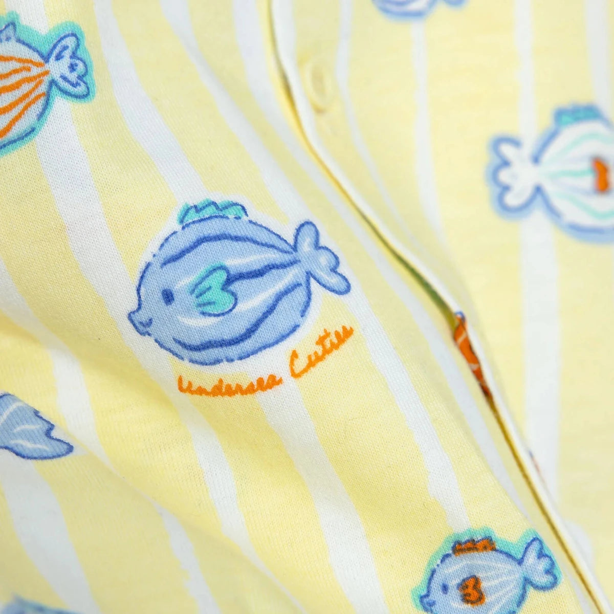 HelloBaby Boys Short Sleeve Pyjamas Set Animal with Buttons Shirt Collar Short Leg Short Sleeve - Yellow Yellow - ebebek