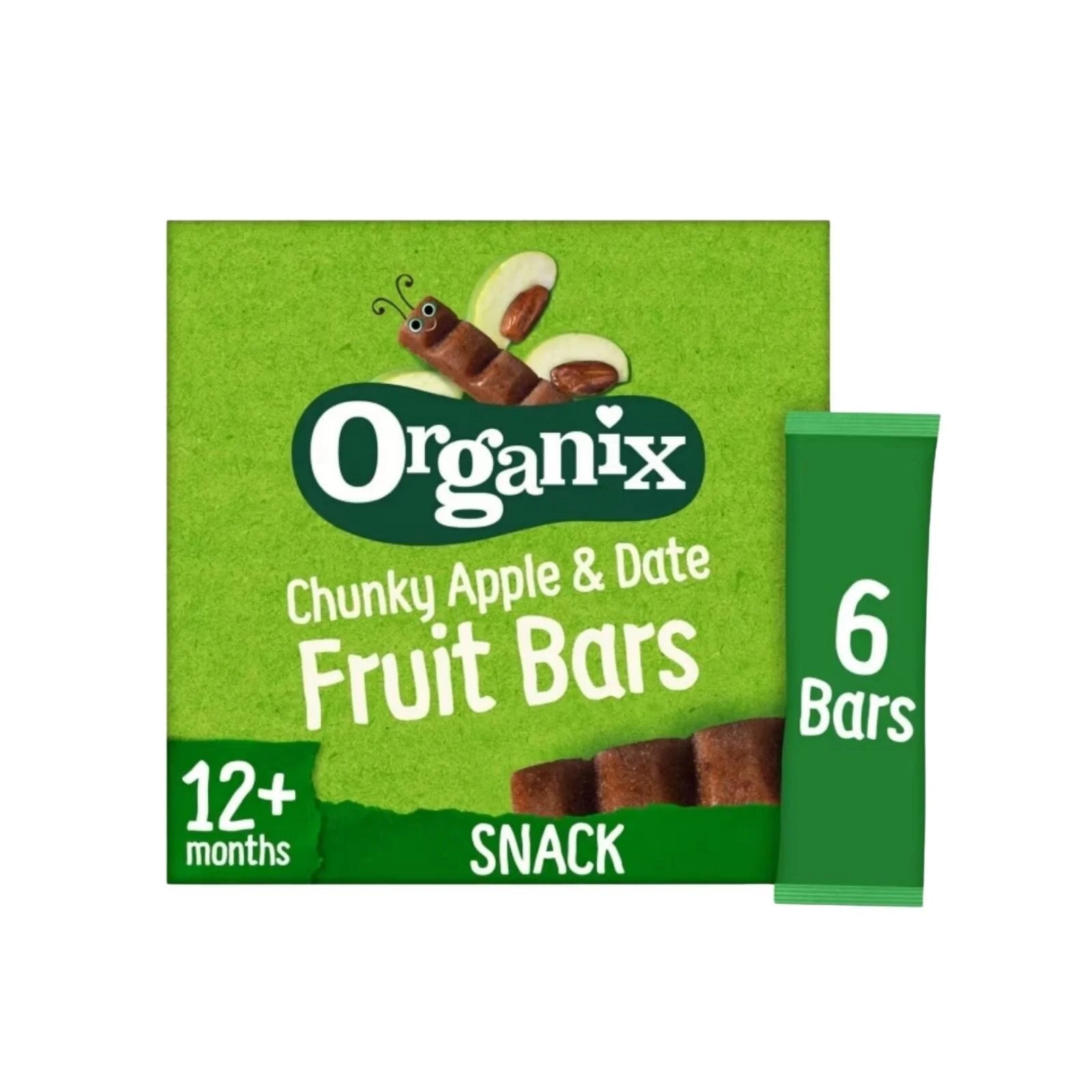Organix Apple & Date Chunky Fruit Bar 12+ months 102g (6x17g) - ebebek - Black Friday