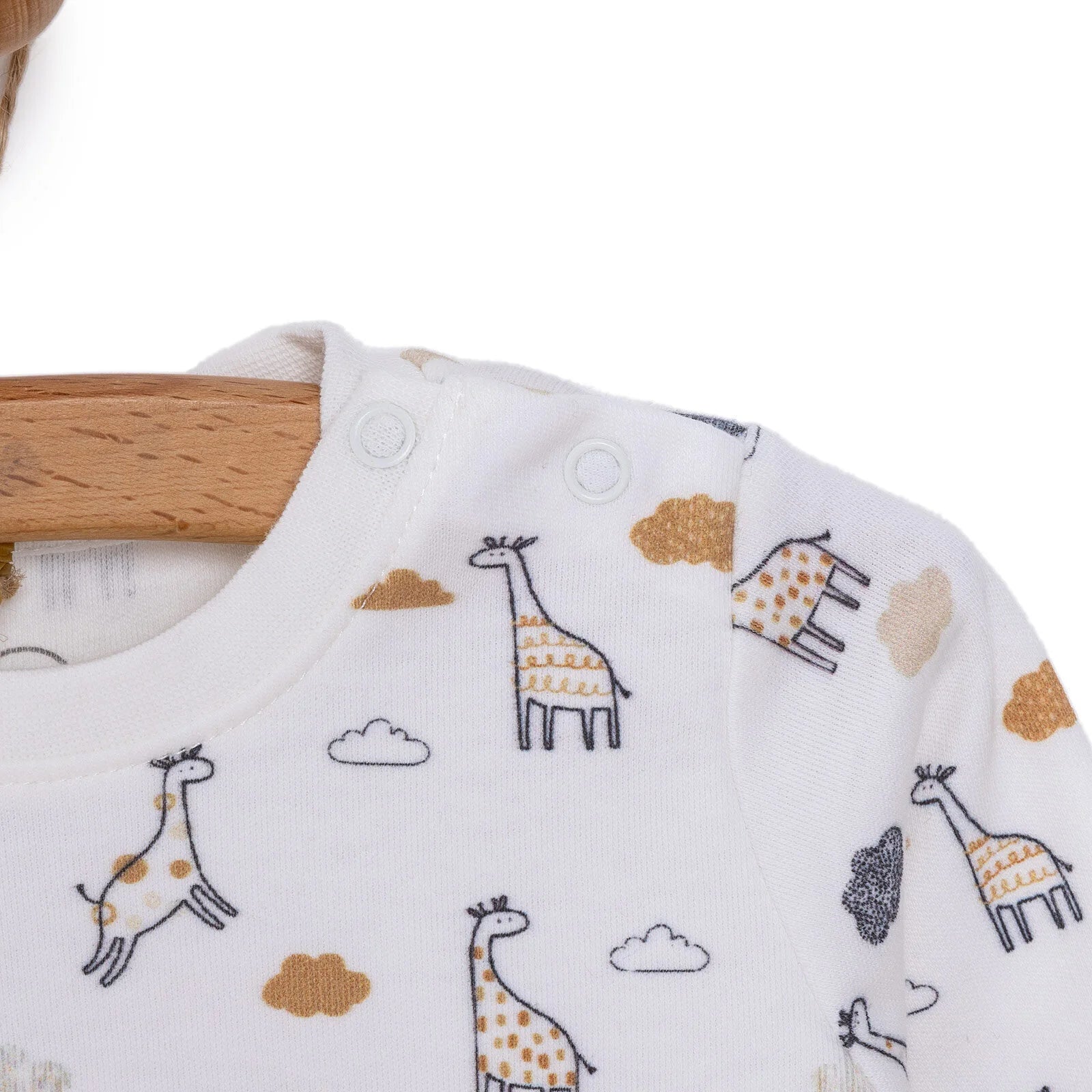 Pambuliq Baby Girl Long Sleeve Pyjamas Set - Ecru - ebebek - Black Friday