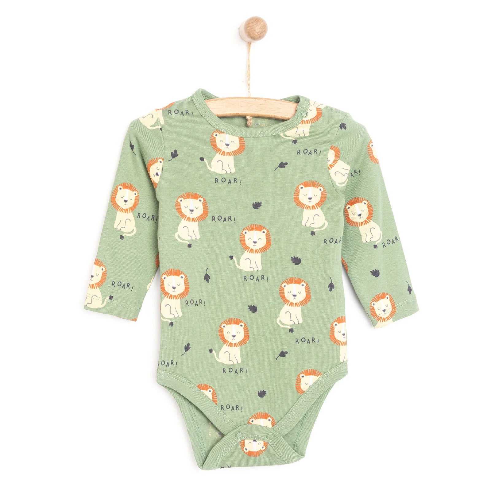 HelloBaby Baby Boy Long Sleeve Body - Green - ebebek - Black Friday