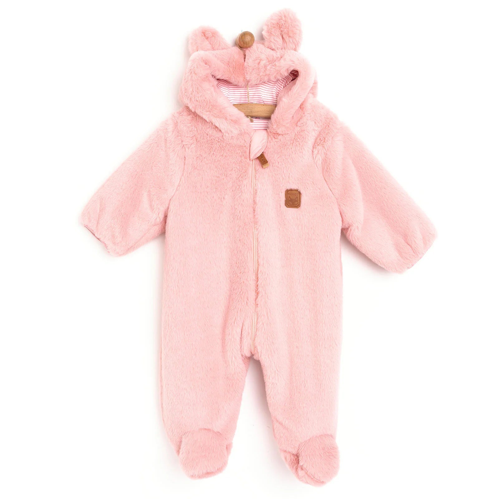 MidiMod Newborn Baby Girl Plush Jumpsuit - Pink - ebebek - Black Friday