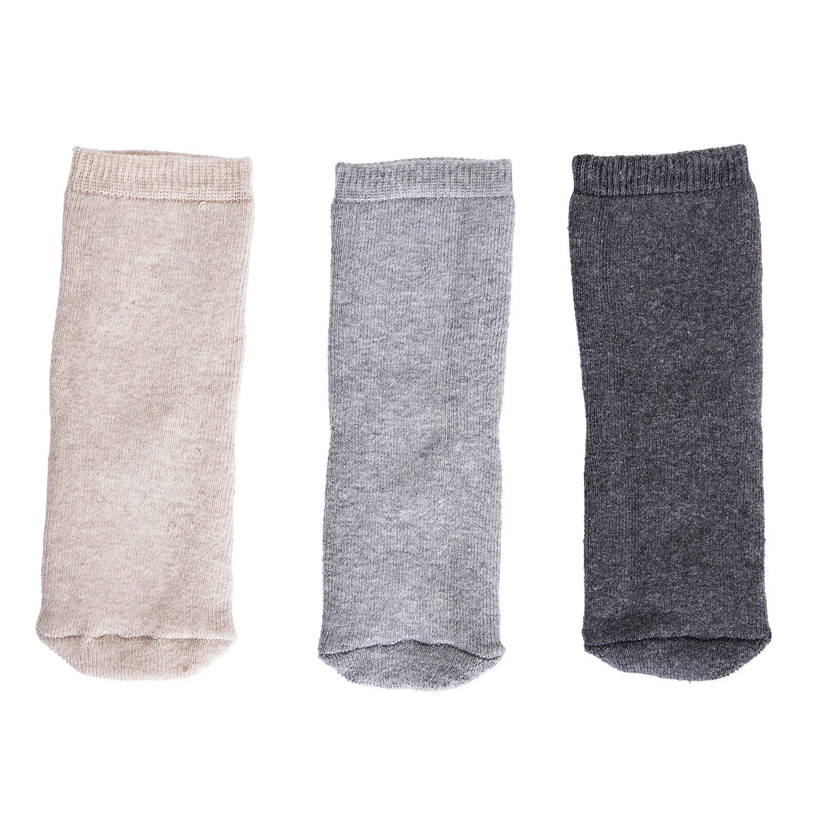 HelloBaby Baby Girl Chenille Socks 3 Pcs - Grey Melange - ebebek - Black Friday