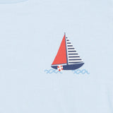 HelloBaby Boys T-shirt & Shorts Set Nautical Print Little Sailor Crew Neck Short Length Short Sleeve - Blue Blue - ebebek