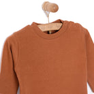 HelloBaby Basic Interlock Long Sleeve T-Shirt - Brown - ebebek - Black Friday
