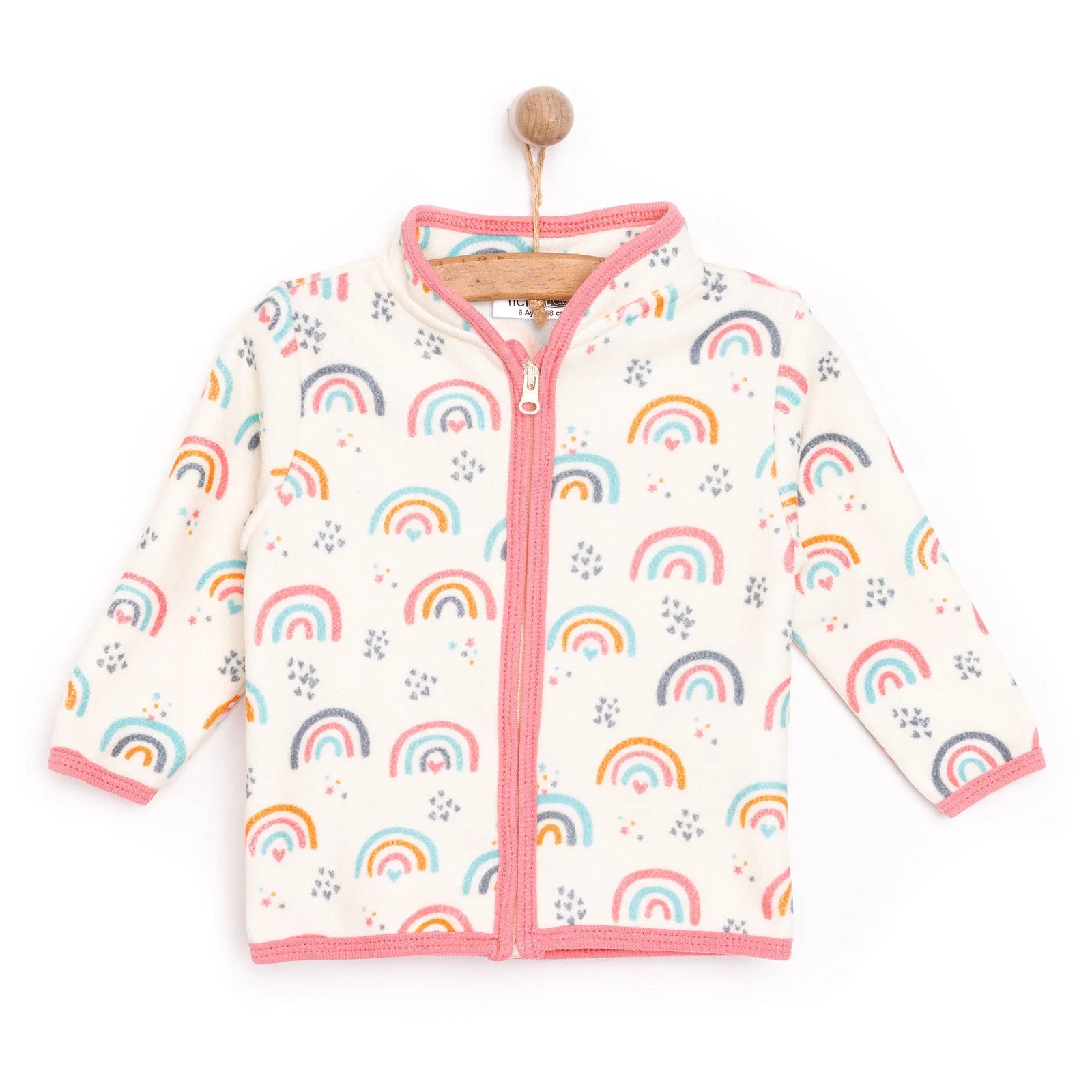 HelloBaby Basic Repeat Printed Fleece Cardigan - Printed - ebebek - Black Friday