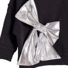 HelloBaby Metallic Girl Sweatshirt - Black - ebebek - Black Friday