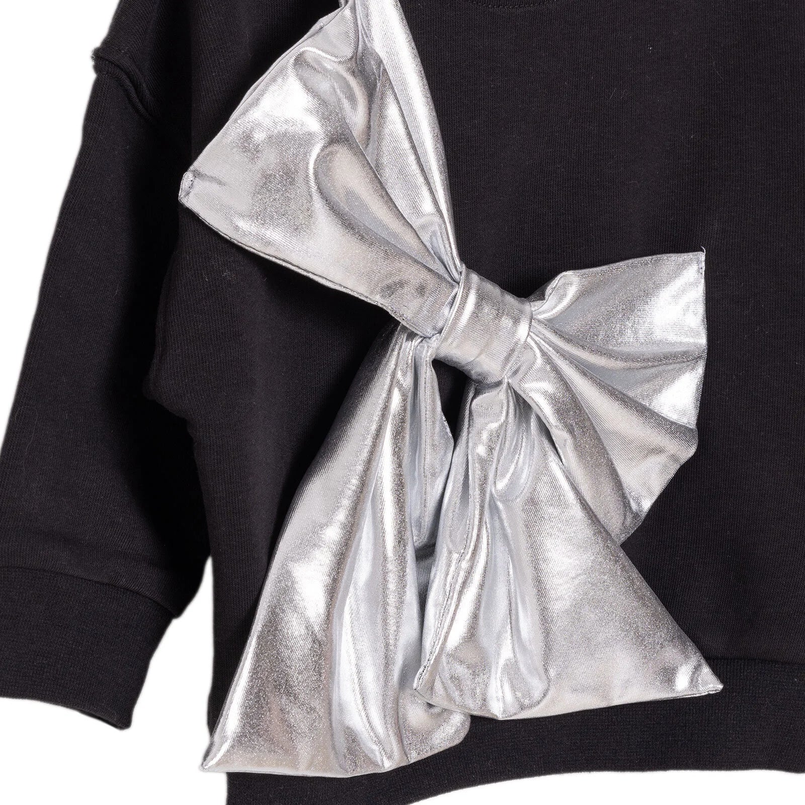 HelloBaby Metallic Girl Sweatshirt - Black - ebebek - Black Friday