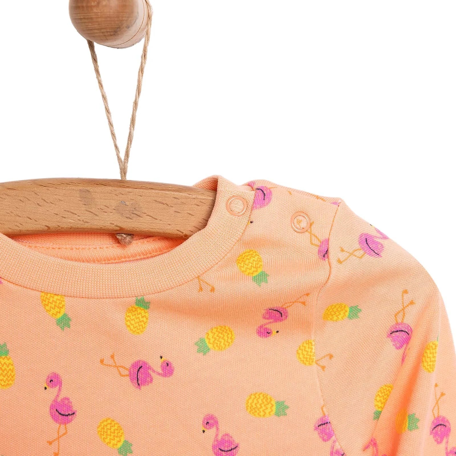 HelloBaby Girl Long Sleeve Pyjamas Set - Orange - ebebek - Black Friday