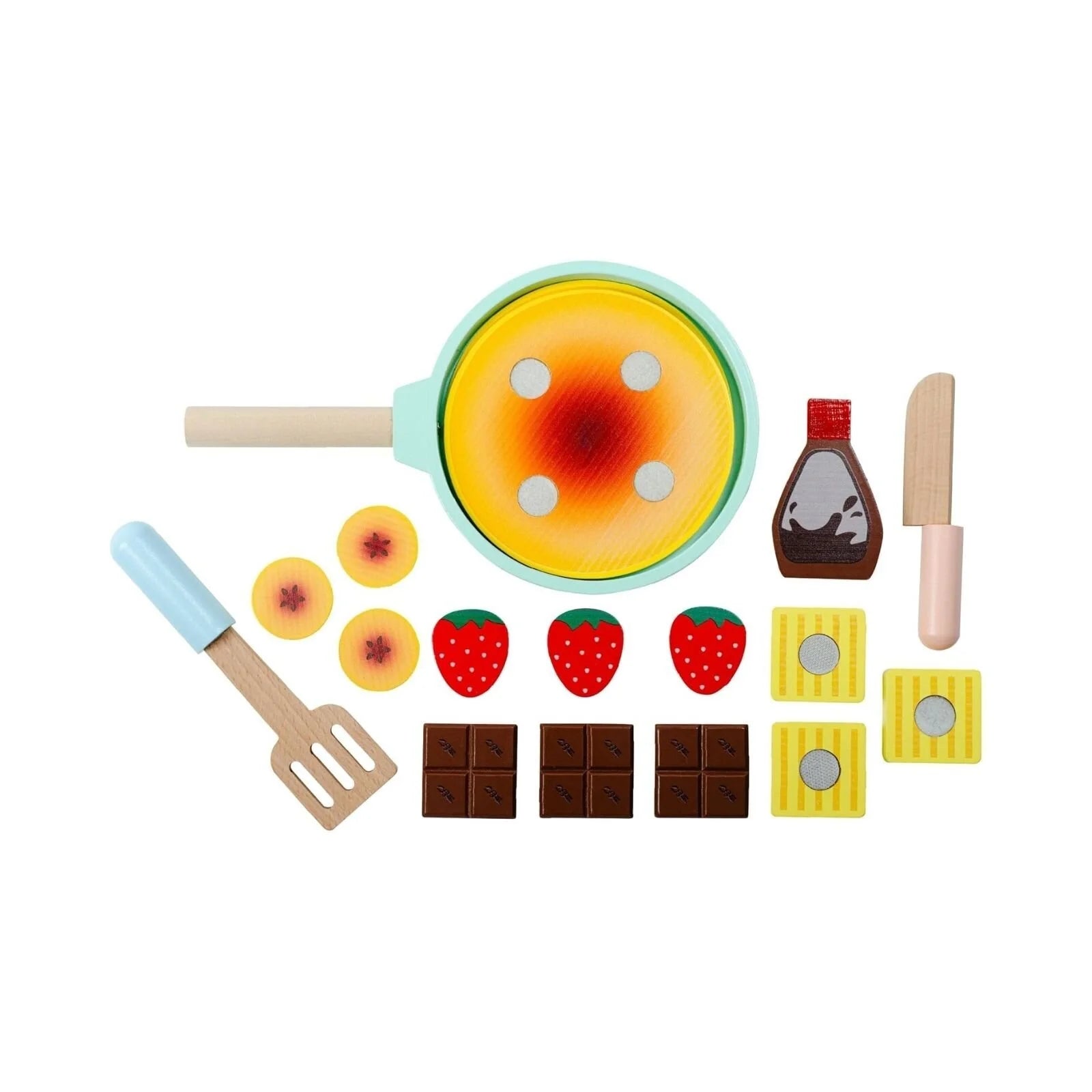 Owl & Fox Wooden Imagination Kitchen Pancake Set - ebebek - Black Friday