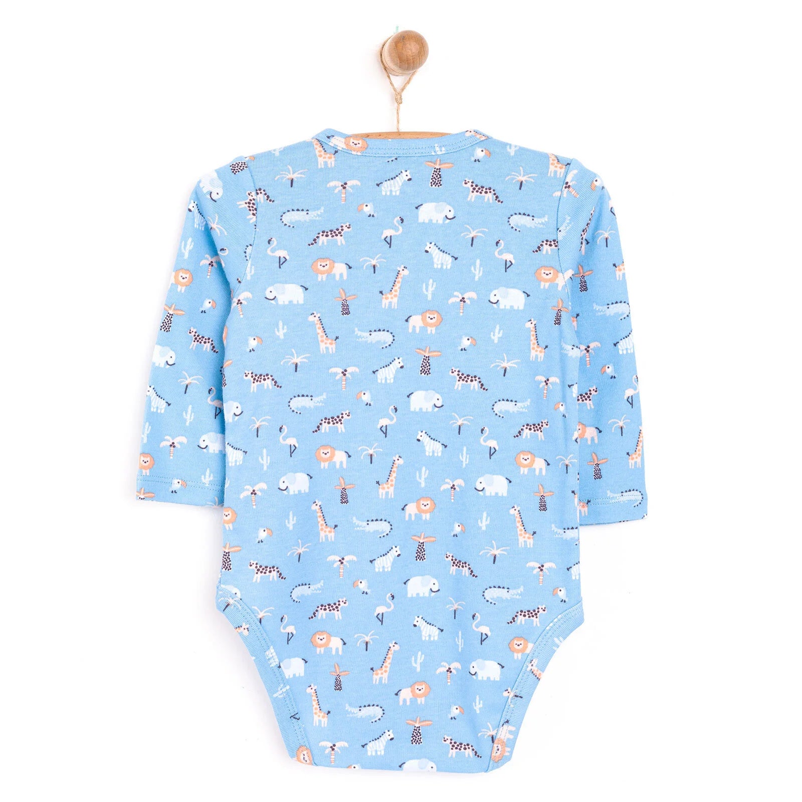 HelloBaby Baby Boy Long Sleeve Body - Light Blue - ebebek - Black Friday