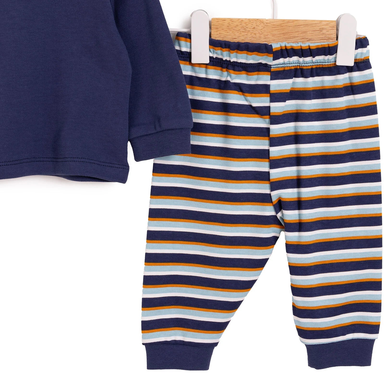 HelloBaby Boy Long Sleeve Pyjamas Set - Navy Blue - ebebek - Black Friday