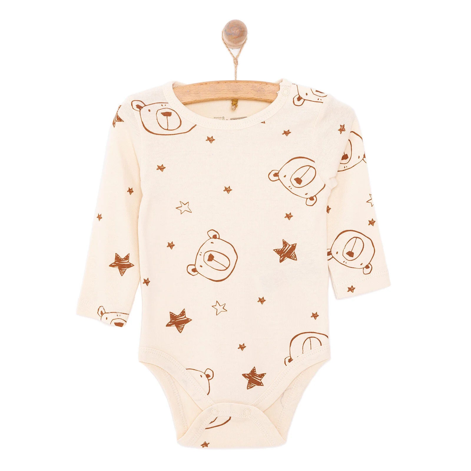HelloBaby Baby Boy Long Sleeve Body - Beige - ebebek - Black Friday