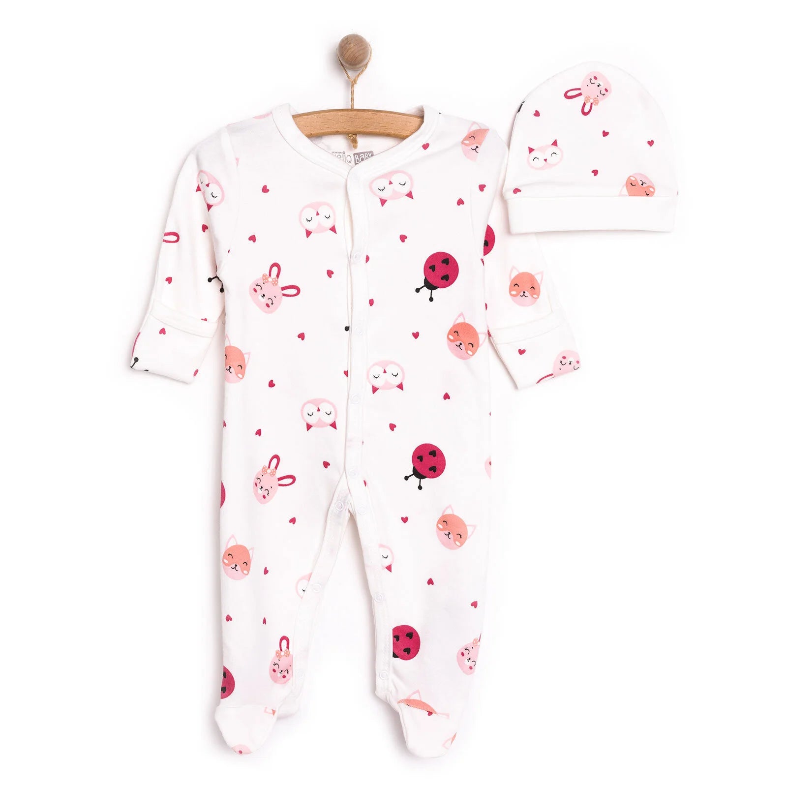 HelloBaby Girl Jumpsuit - Hat - Ecru - ebebek - Black Friday