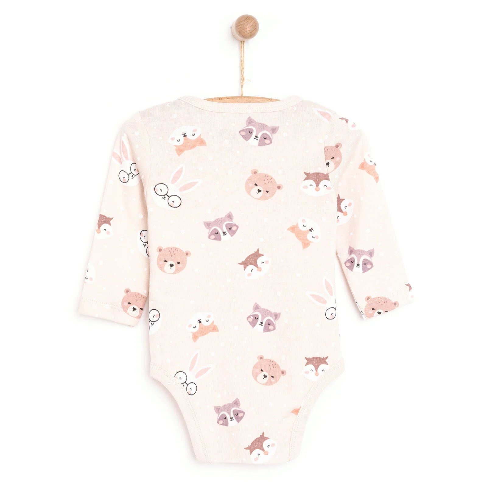 HelloBaby Unisex Long Sleeve Body - Beige - ebebek - Black Friday