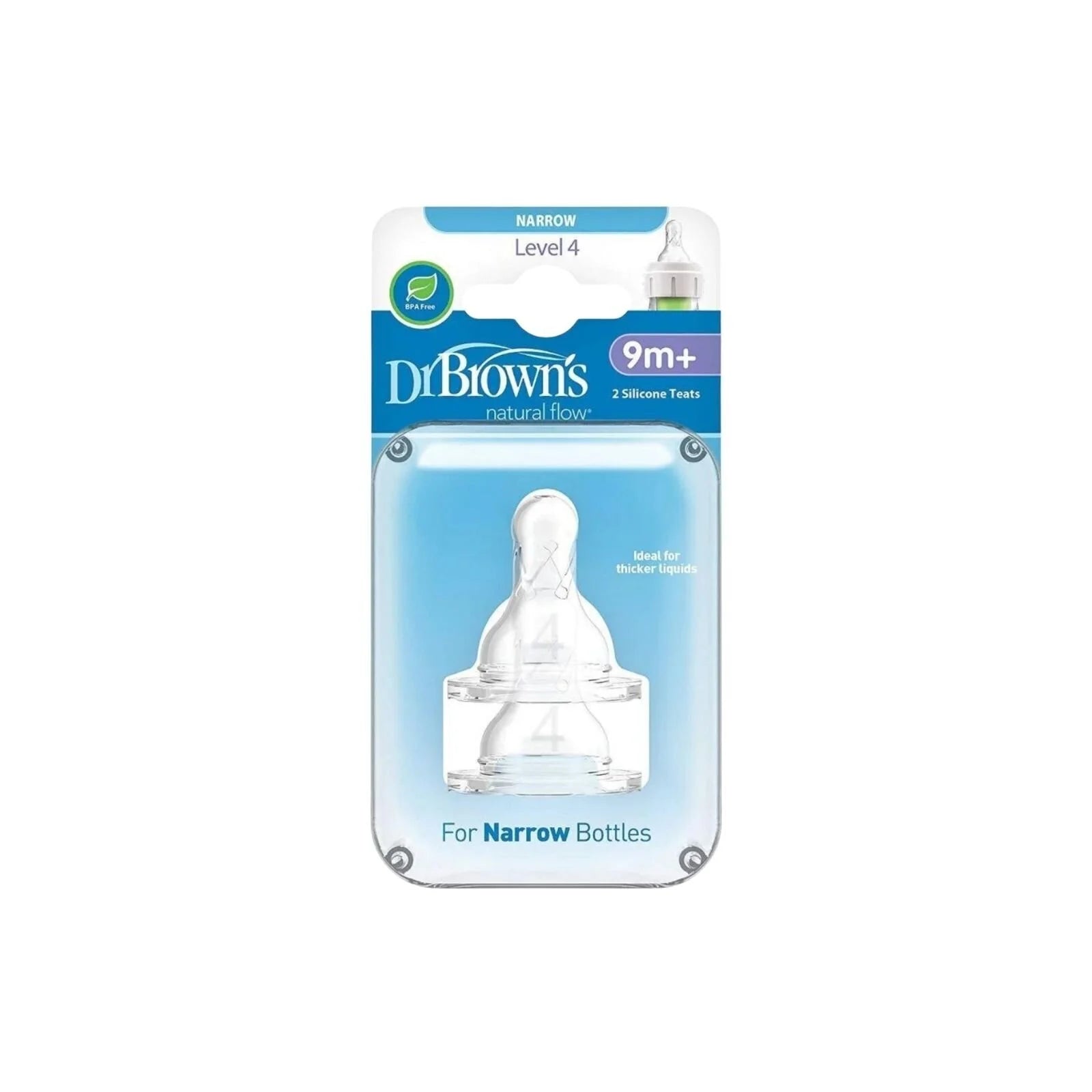 Dr. Brown's Options+ Narrow Neck Level 4 Teats 9+ months Pack of 2 - ebebek - Black Friday