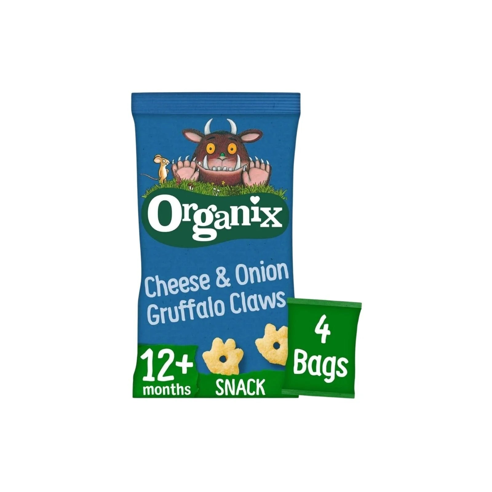 Organix Cheese & Onion Gruffalo Claws Multipack 12+ months 60g (4x15g) - ebebek - Black Friday