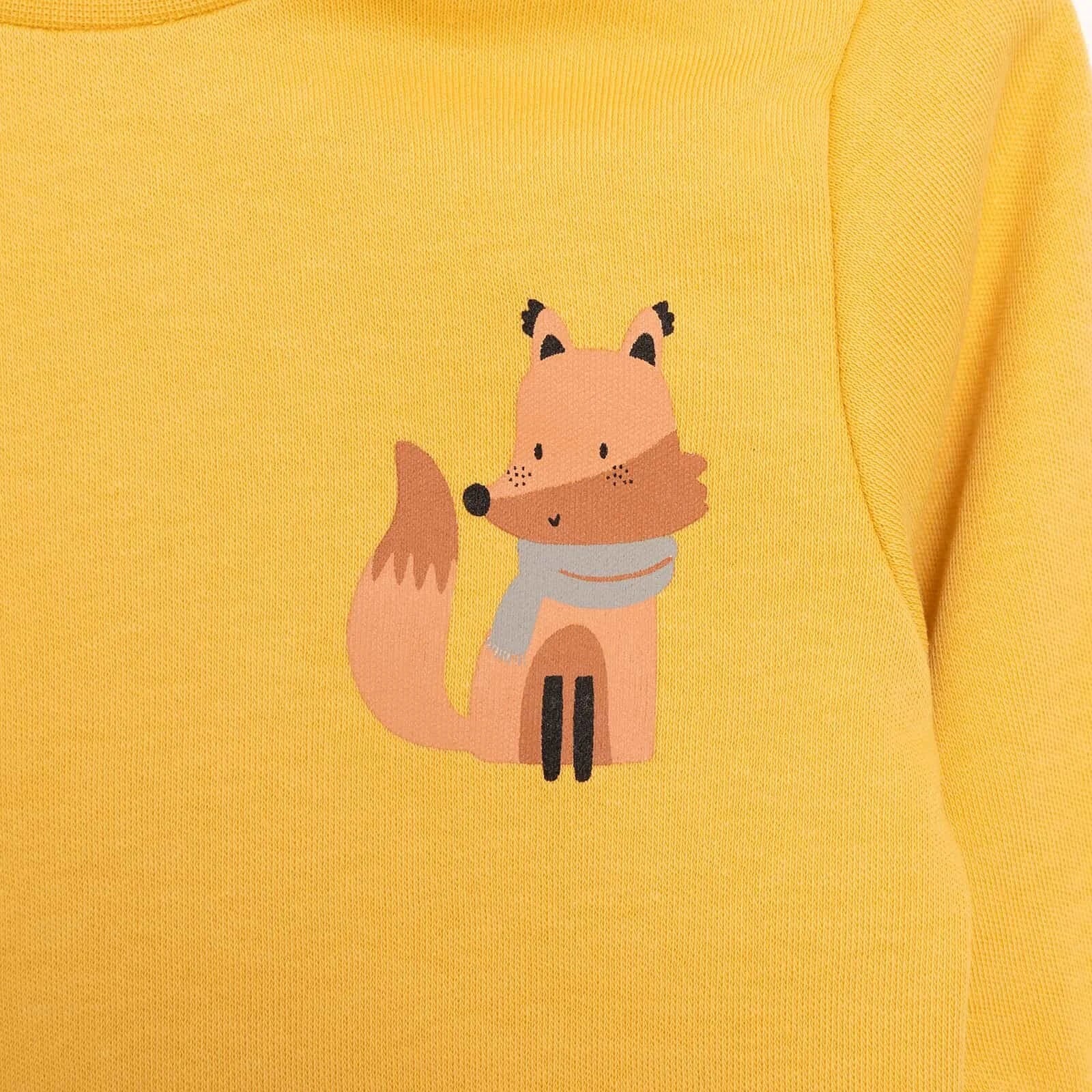 HelloBaby Basic Boy Fox Printed Jogging - Mustard - ebebek - Black Friday