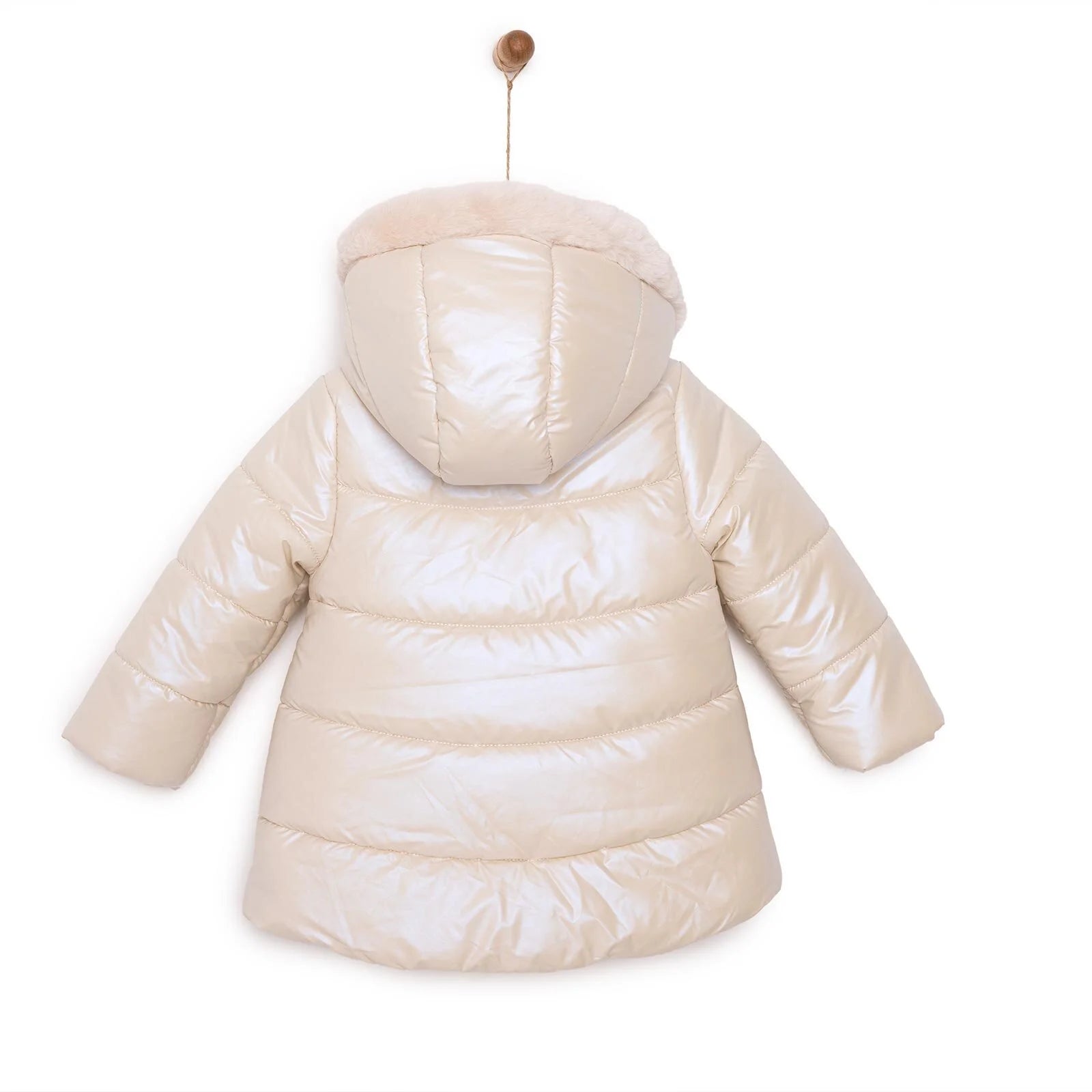 Midimod Basic Girl Rabbit Pocket Coat - Yellow - ebebek - Black Friday