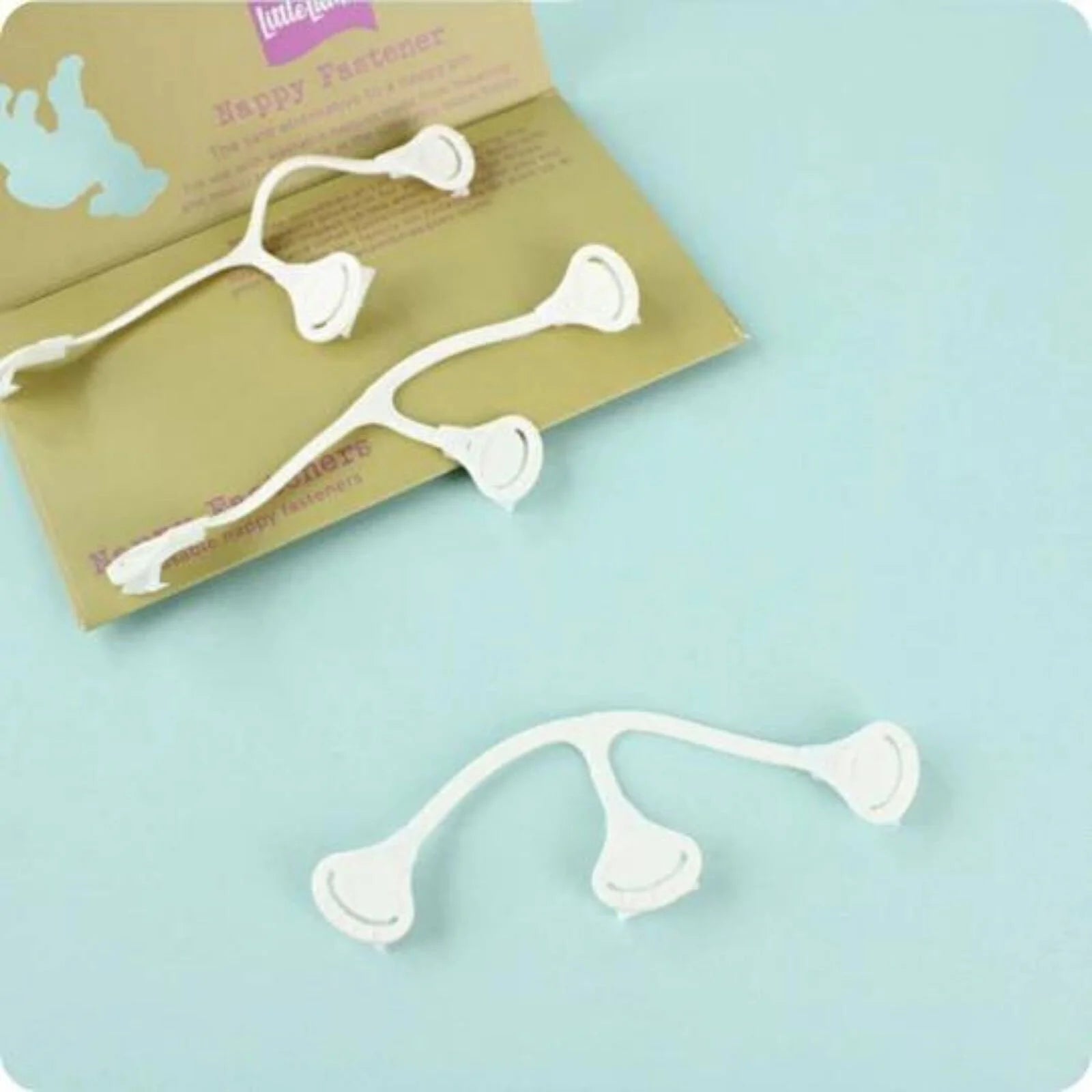 Nappi Nippas No Pin Fasteners for Terry Nappies 3 pcs - White - ebebek - Black Friday