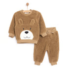 Midimod Newborn Velvet Sweatshirt - Footless - Brown - ebebek - Black Friday