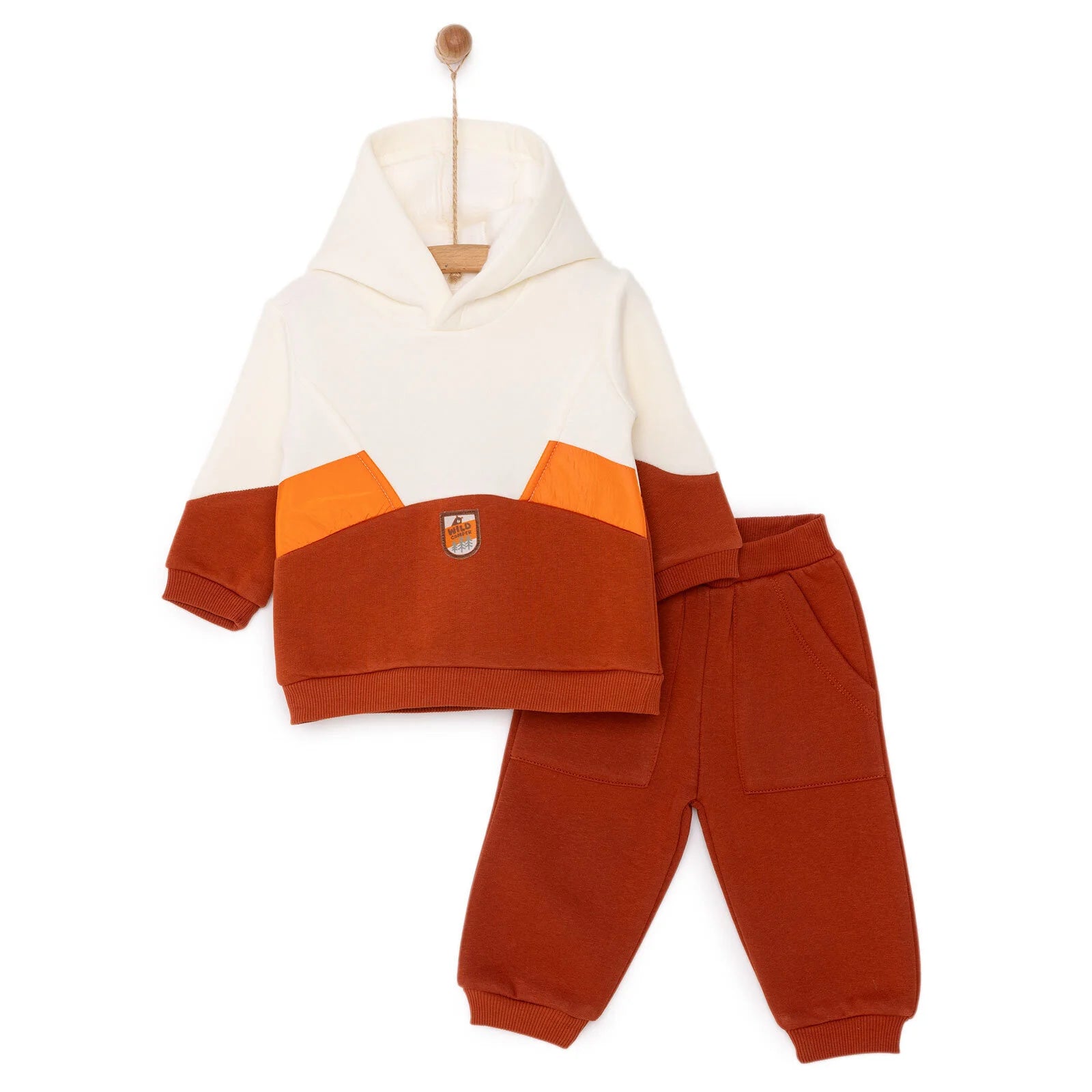 HelloBaby Forest Camp Boy Jogging Set - Ecru - ebebek - Black Friday