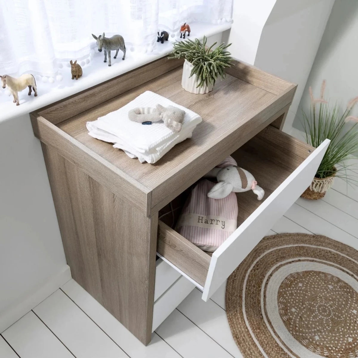 Tutti Bambini Modena 2 pcs Room Set - White/Oak White/Oak - ebebek