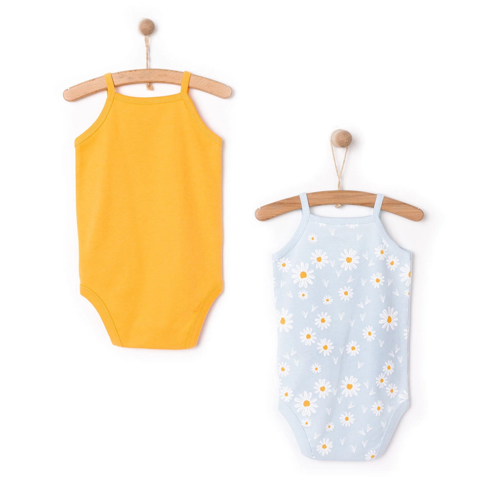 HelloBaby 2 - Pack Sleeveless Bodysuits - Light Blue - ebebek - Black Friday