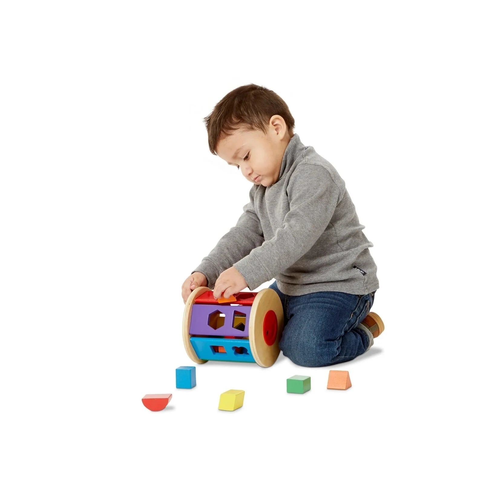 Melissa & Doug Match & Roll Wooden Shape Sorter - ebebek - Black Friday