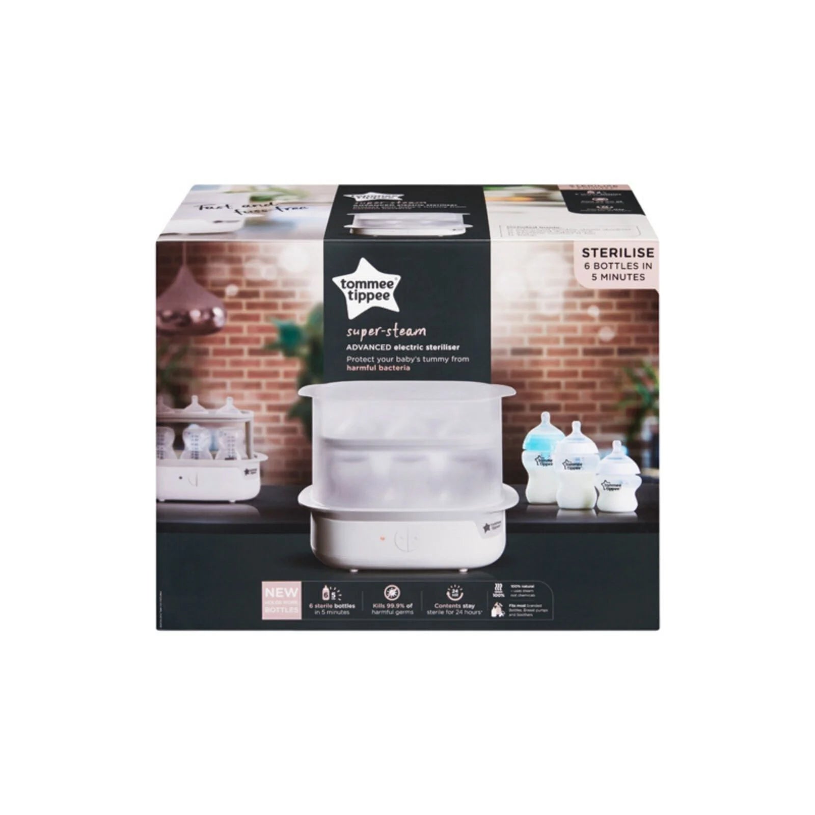 Tommee Tippee Super Steam Steriliser - White - ebebek - Black Friday