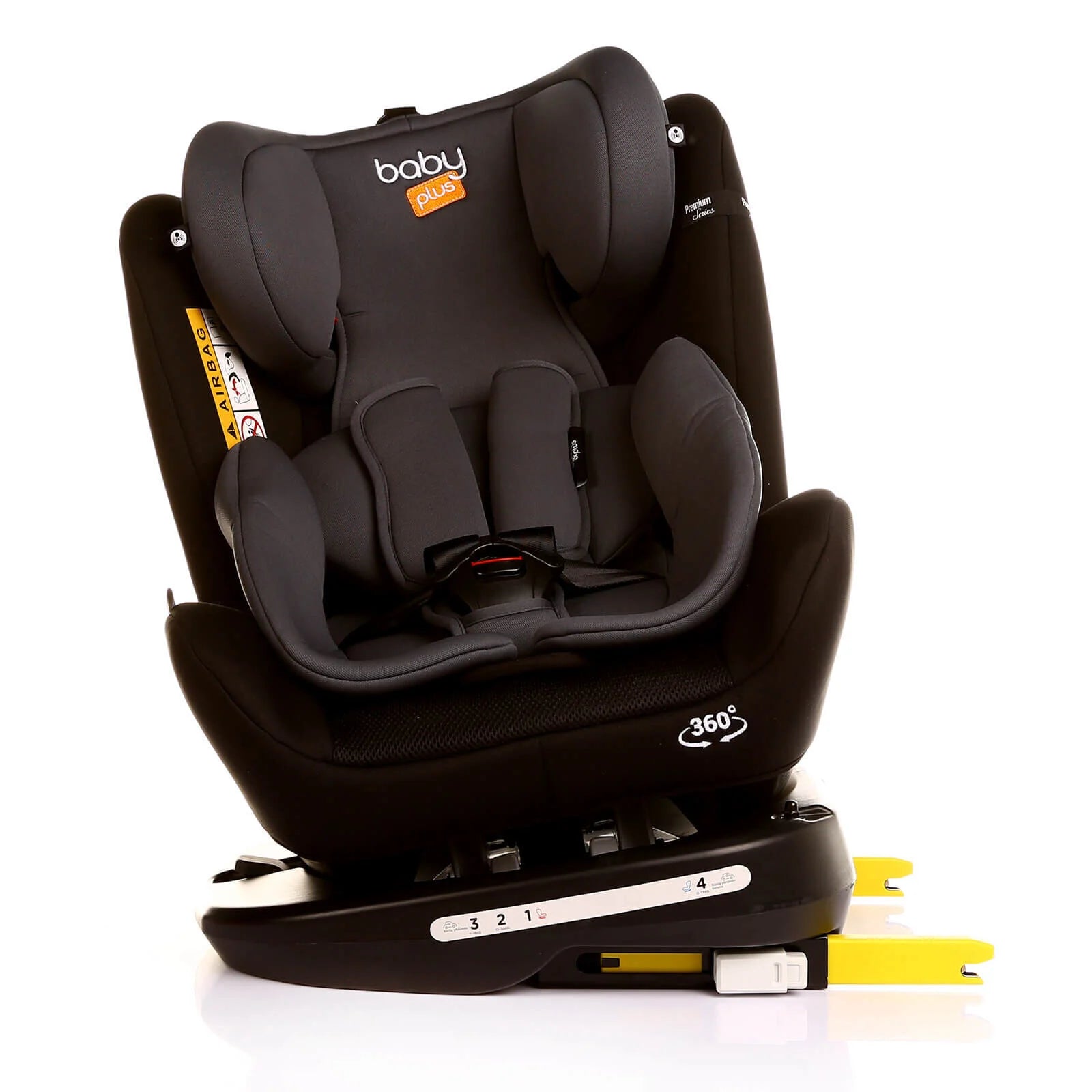 baby plus Orbitfix Group 0+/1/2/3 (Birt to 12 Years) Car Seat - Black Grey - ebebek - Black Friday
