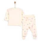 Bebetto Newborn Organic Little Lamp Footed Jumpsuit - Ecru - ebebek - Black Friday