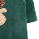 HelloBaby Newborn Unisex Embroidered Velvet Rompers - Green - ebebek - Black Friday