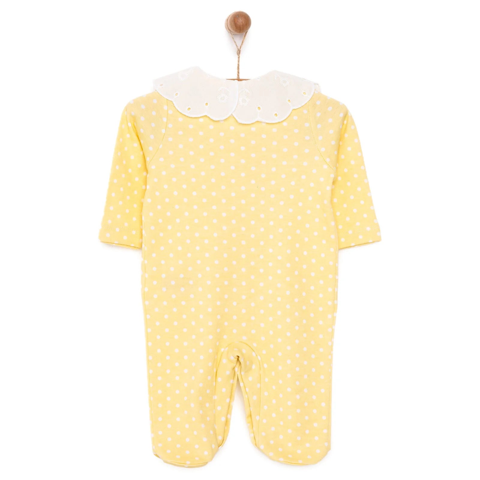 HelloBaby Newborn Girl Footed Jumpsuit - Yellow - ebebek - Black Friday