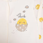 Bebetto Newborn Chıck Chıck Footed Jumpsuit - Ecru - ebebek - Black Friday