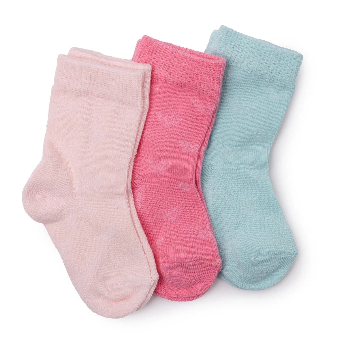 Baby Girl 3 - Pack Ankle Socks - Pink Pink - ebebek
