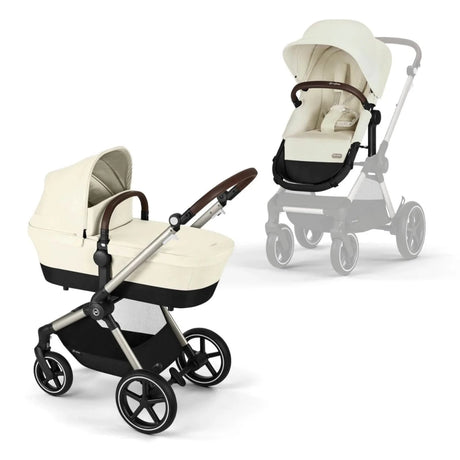 Cybex Eos Lux Silver 2 - in - 1 Pushchair - Seashell Beige Seashell Beige - ebebek