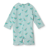 Baby Boy Swimsuit Dinosaur Print - Green Green - ebebek