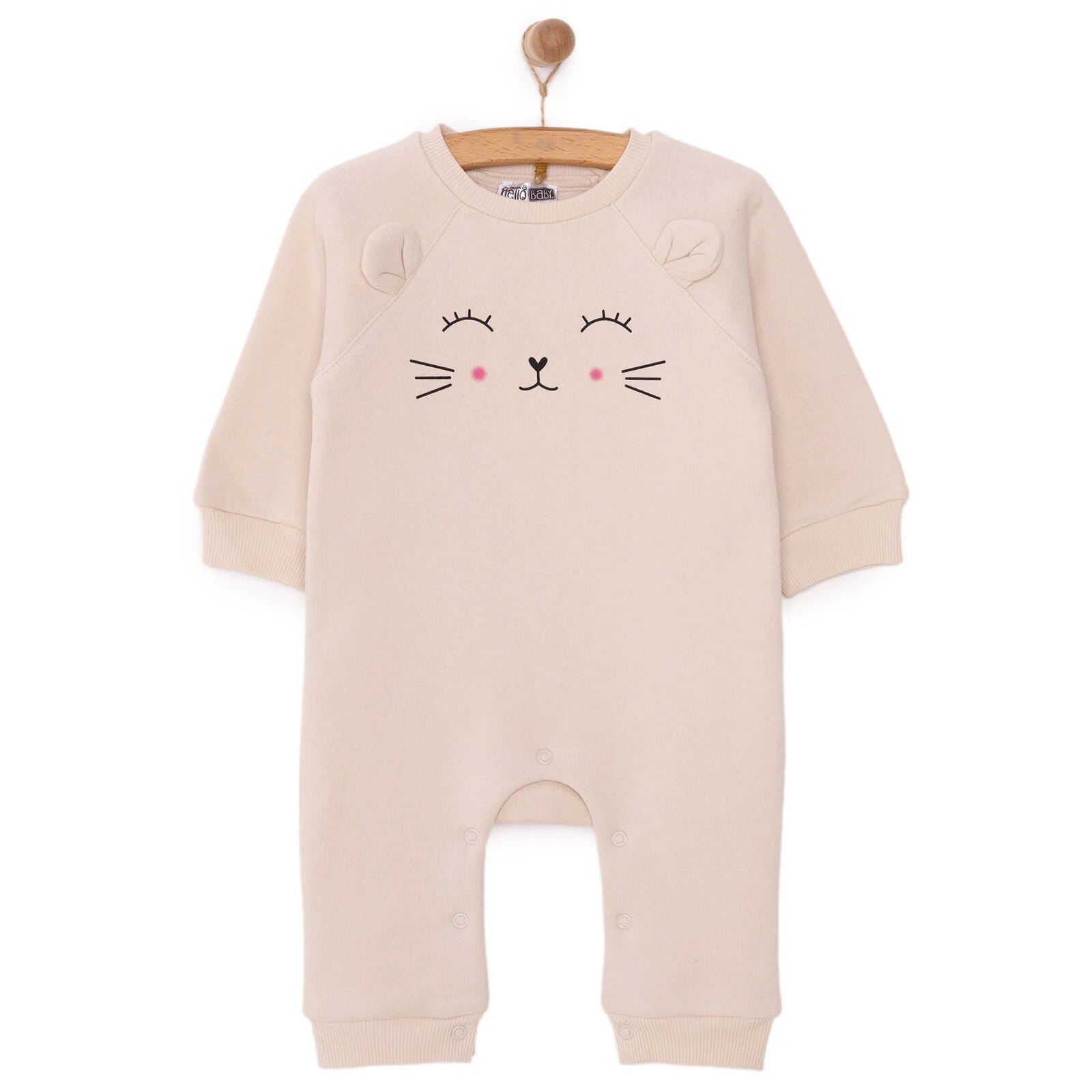 HelloBaby Newborn Girl Figure Jumpsuit - Beige - ebebek - Black Friday