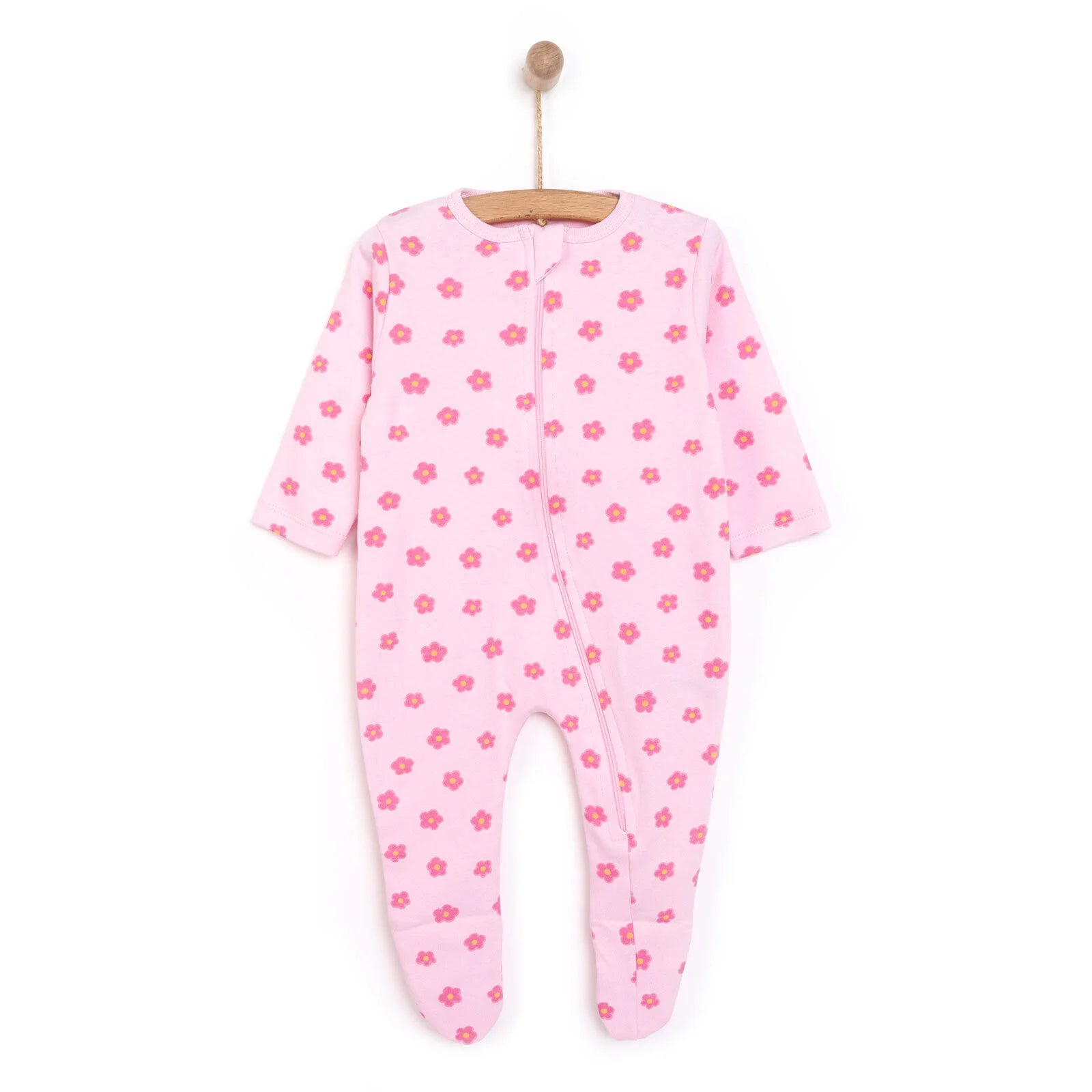 HelloBaby Newborn Baby Girl Footed Jumpsuit - Pink - ebebek - Black Friday