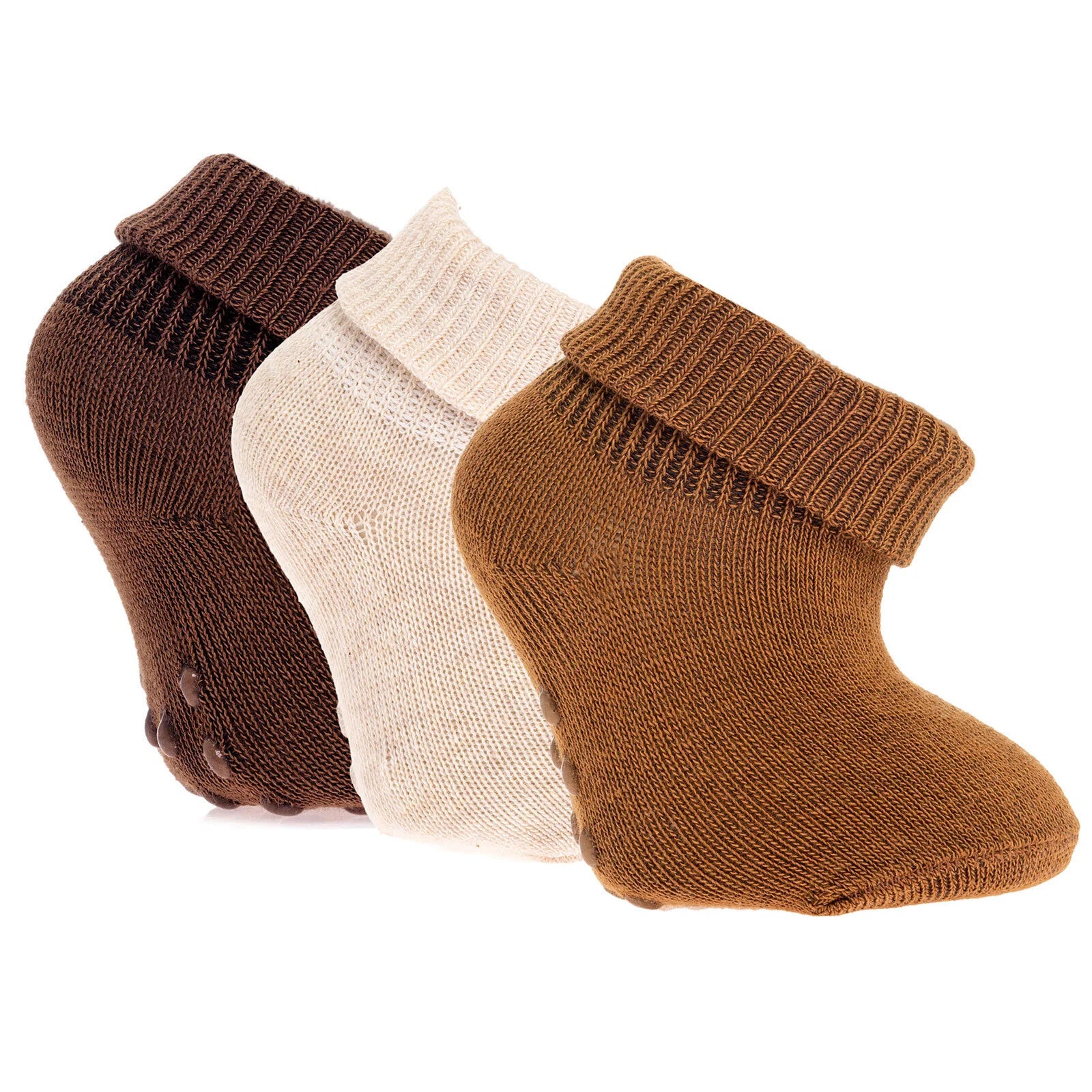 HelloBaby Unisex Pack of 3 Socks - Beige - ebebek - Black Friday