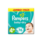 Pampers Baby Dry Size 4+ Jumbo Pack - 76 nappies - Pampers - ebebek