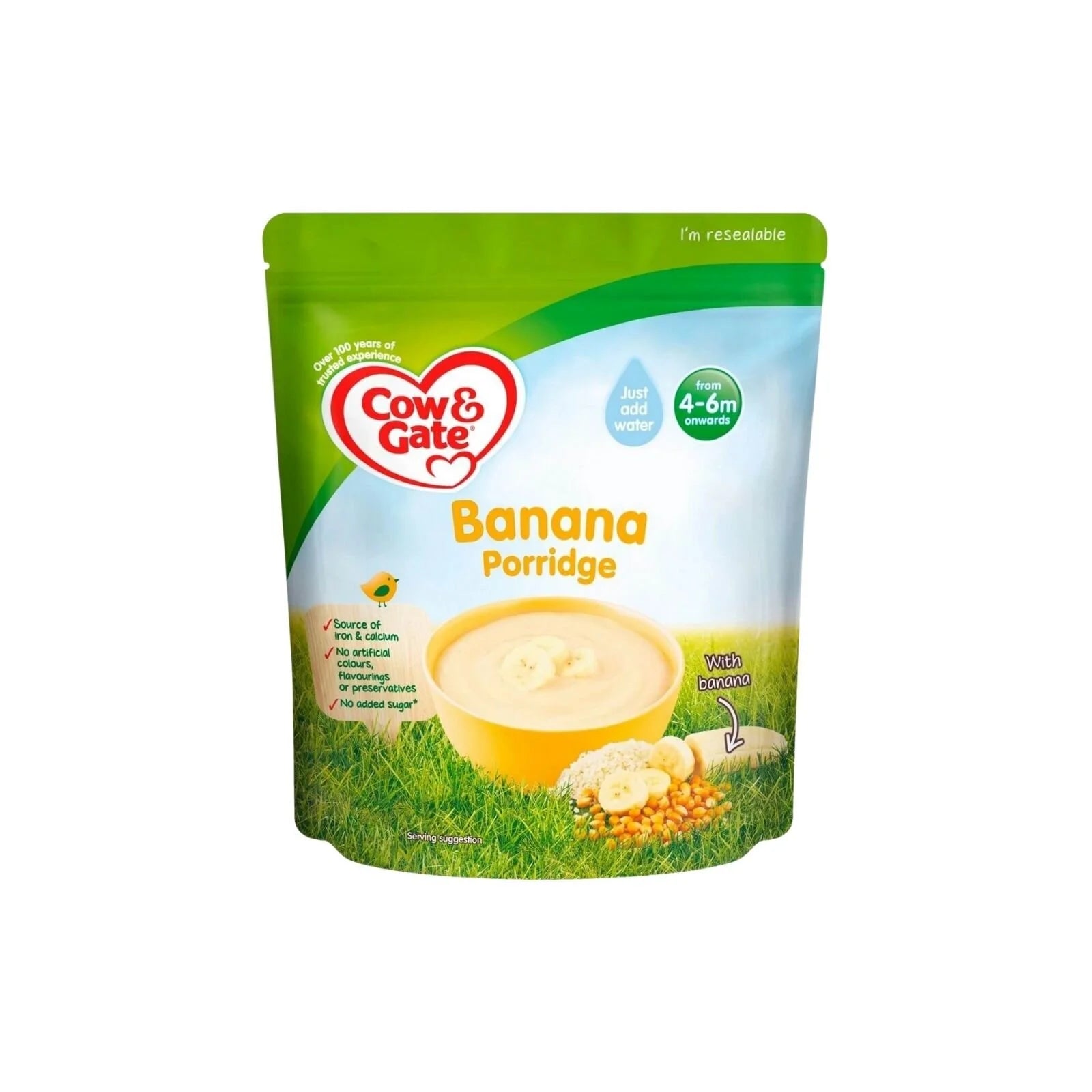 Cow & Gate 1 Banana Porridge 4 - 6 months 125g - ebebek - Black Friday