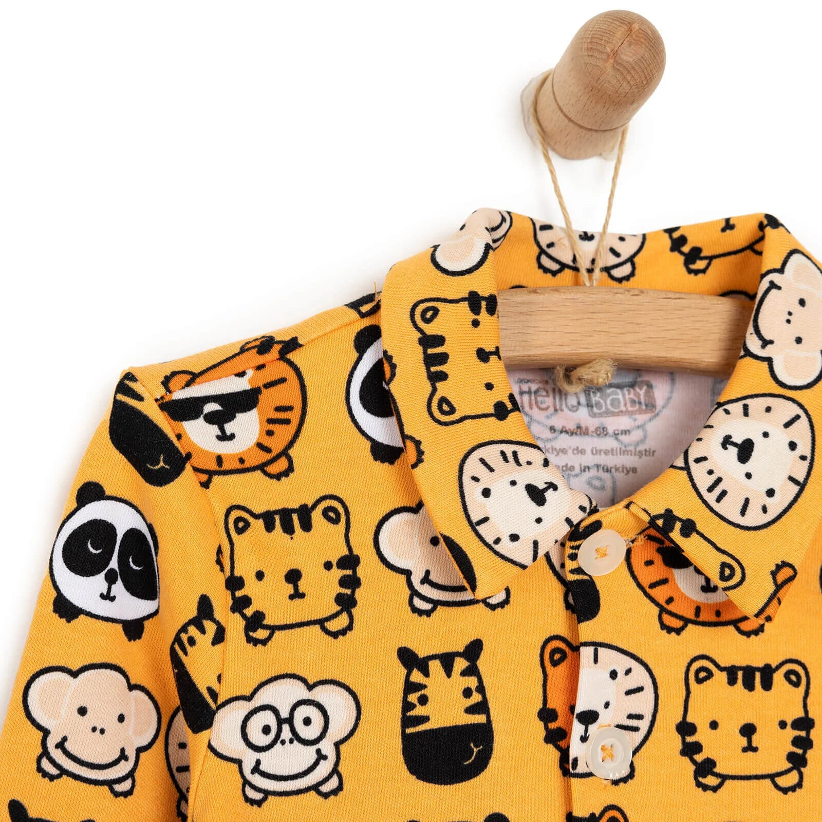 HelloBaby Baby Boy Pyjamas Set - Orange - ebebek - Black Friday