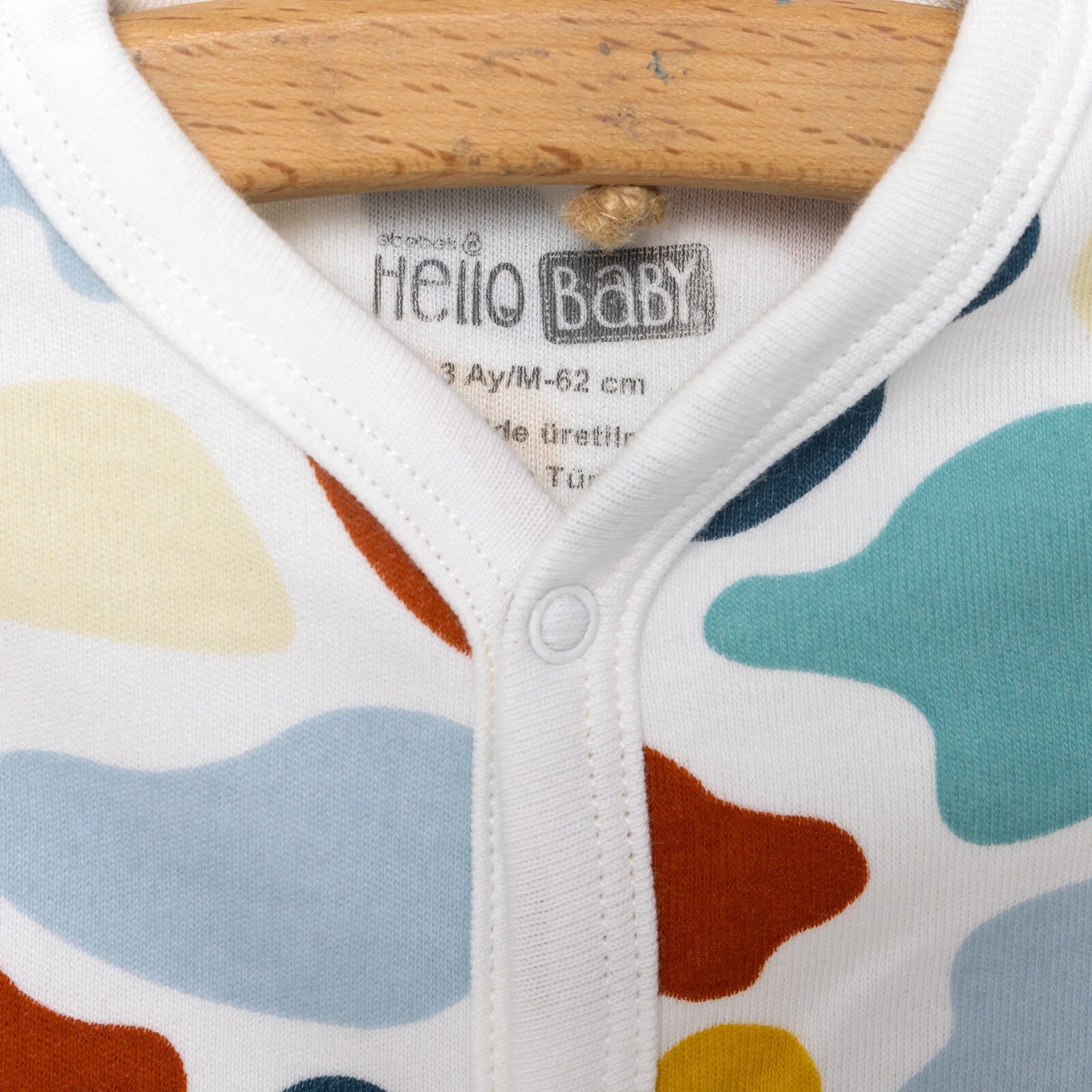 HelloBaby Footed Jumpsuit with Hat - Blue - ebebek - Black Friday