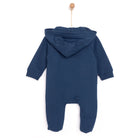 HelloBaby Newborn Hooded Jumpsuit - Navy Blue - ebebek - Black Friday