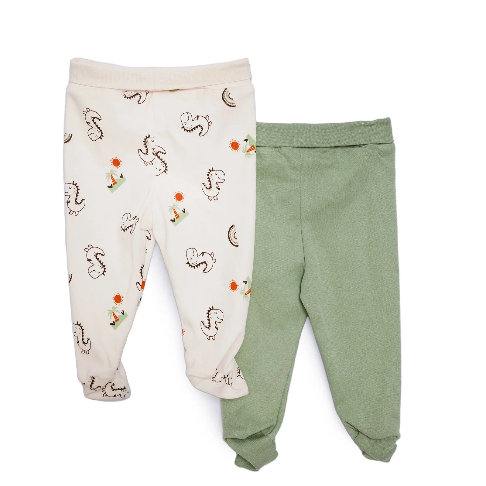 HelloBaby Newborn Footed Bottom 2 Pcs - Beige - ebebek - Black Friday