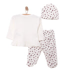 HelloBaby Body - Hat - Footed Jumpsuit - Ecru - ebebek - Black Friday